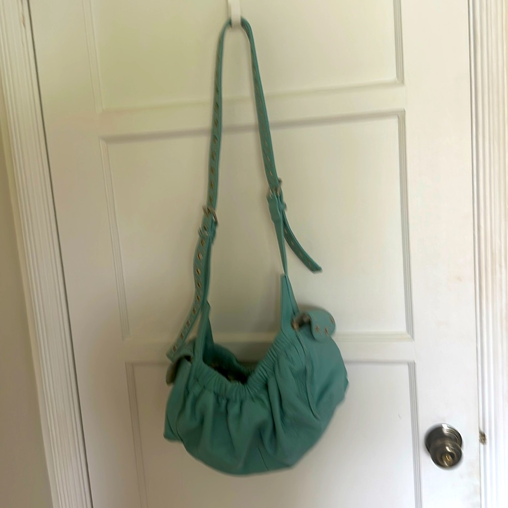 Dog carrier leather bag